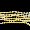 Jade Gemstone Ball Shape 7mm Smooth Plain Beads | SI Clarity Light Yellow Color | Chakra Healing Necklace Making