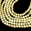 Jade Gemstone Ball Shape 7mm Smooth Plain Beads | SI Clarity Light Yellow Color | Chakra Healing Necklace Making