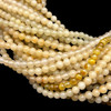 Jade Semiprecious 4.50 mm Ball Plain Cut SI Clarity Buttermilk Color Loose Gemstone