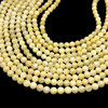 Jade Gemstone Ball Shape 9mm Smooth Plain Beads | VS Clarity Yellow Color | Birthstone Jewelry Making