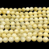Jade Gemstone Ball Shape 9mm Smooth Plain Beads | VS Clarity Yellow Color | Birthstone Jewelry Making