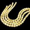 Jade Gemstone Balloon Shape 13.5x12mm Smooth Plain Beads | SI Clarity Light Yellow Color | March Birthstone Necklace Making
