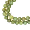Natural Prehnite Gemstone Ball 15.5mm Smooth Plain Beads | VS Clarity Green Apple Color | Jewelry Making Beads