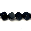 Eagle's Eye Natural Gemstone 12mm Box Plain Cut VS Clarity Black Color Beads Strand