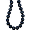 Eagle's Eye Natural Gemstone 16mm Ball Plain Cut VS Clarity Black Color Beads Strand