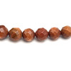 Sunstone Natural Gemstone Ball 8mm Facet Cut VS Clarity Cinnamon Color Beads Strand