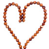 Sunstone Natural Gemstone 8mm Ball Facet Cut VS Clarity Cinnamon Color Beads Strand