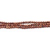Sunstone Natural Gemstone 6mm Ball Facet Cut VS Clarity Cinnamon Color Beads Strand