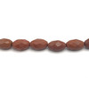 Sunstone Natural Gemstone 12x7.5mm Round Briolette Cut SI Clarity Aloe Wood Color Beads Strand