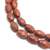 Sunstone Natural Gemstone 12x8.5mm Round Briolette Cut SI Clarity Aloe Wood Color Beads Strand