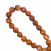 Sunstone Natural Gemstone 14mm Ball Facet Cut VS Clarity Cinnamon Color Beads Strand