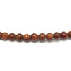 Sunstone Natural Gemstone 4mm Ball Plain Cut VS Clarity Cinnamon Color Beads Strand