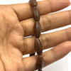 Sunstone Natural Gemstone 16x6.5mm Rice Plain Cut VS Clarity Brown Oak Color Beads Strand