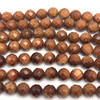 Sunstone Natural Gemstone 11.5-12mm Ball Facet Cut VS Clarity Cinnamon Color Beads Strand