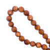 Sunstone Natural Gemstone 13-14mm Ball Facet Cut VS Clarity Cinnamon Color Beads Strand