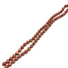 Sunstone Natural Gemstone 13-14mm Ball Facet Cut VS Clarity Cinnamon Color Beads Strand