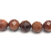 Sunstone Natural Gemstone 13.5mm Ball Facet Cut VS Clarity Cinnamon Color Beads Strand