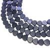 Sandstone Natural Gemstone 8mm Heart Plain VS Clarity Silver Blue Color Beads Strand