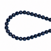 Sandstone Natural Gemstone 14mm Ball Facet Cut VS Clarity Dark Blue Color Beads Strand