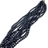 Sandstone Natural Gemstone 10mm Ball Facet Cut VS Clarity Dark Blue Color Beads Strand