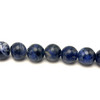 Sodalite Gemstone 11mm Ball Plain Cut SI Clarity Navy Blue Color Beads Strand
