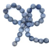Sodalite Gemstone 12mm Ball Plain Cut SI Clarity Sky Blue Color Beads Strand