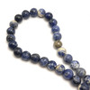 Sodalite Gemstone 10.5-11.5mm Ball Plain Cut SI Clarity Mix Blue Color Beads Strand