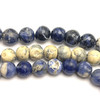 Sodalite Gemstone 10.5-11.5mm Ball Plain Cut SI Clarity Mix Blue Color Beads Strand