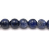 Sodalite Gemstone 8-12.5mm Ball Plain Cut SI Clarity Mix Blue Color Beads Strand