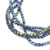 Sodalite Gemstone 4mm Ball Plain Cut VS Clarity Mix Blue Color Beads Strand