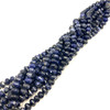 Sodalite Gemstone 13x10mm Pumpkin Plain Cut VS Clarity Blue Color Beads Strand