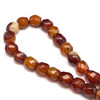 Carnelian Natural Gemstone 15x13mm Tumble Plain Cut VS Clarity Honey Color Beads Strand