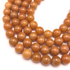 Carnelian Natural Gemstone 12mm Ball Plain Cut VS Clarity Honey Color Beads Strand