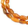Carnelian Natural Gemstone 11x7-18x10mm Balloon Plain Cut VS Clarity Carrot Color Beads Strand