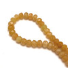 Carnelian Natural Gemstone Rondelle 8mm Facet Cut SI Clarity Orange Peel Color Beads Strand