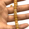 Carnelian Natural Gemstone Rondelle 8mm Facet Cut SI Clarity Orange Peel Color Beads Strand