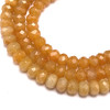 Carnelian Natural Gemstone 8mm Rondelle Plain Cut SI Clarity Orange Peel Color Beads Strand
