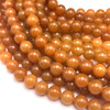 Carnelian Natural Gemstone 10mm Ball Plain Cut VS Clarity Orange Peel Color Beads Strand