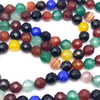 agate Natural Gemstone 10mm Ball Facet Cut VS Clarity Multi Color Beads Strand