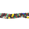 Carnelian Natural Gemstone 10mm Ball Facet Cut VS Clarity Multi Color Beads Strand