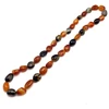 Chalcedony Gemstone Tumble Plain Cut VS Clarity Mix Orange Color Beads Strand