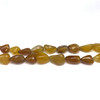Chalcedony Gemstone Tumble Plain Cut VS Clarity Multi Color Beads Strand
