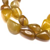 Chalcedony Gemstone Tumble Plain Cut VS Clarity Multi Color Beads Strand