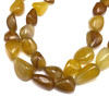Chalcedony Gemstone Tumble Plain Cut VS Clarity Multi Color Beads Strand