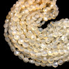 Natural Chalcedony Round 7-8mm Faceted Drilled Beads | VS Clarity | 16.3 inch Loose Strand Jewelry Making