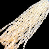 Natural Chalcedony Round 7mm Briolette Faceted Drilled Beads | VS Clarity | 16 inch Loose Strand Jewelry Making