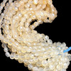 Natural Chalcedony Round 7-8mm Briolette Drilled Beads | VS Clarity | 16.4 inch Loose Strand Jewelry Making