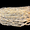 Natural Chalcedony Round 7mm Briolette Faceted Drilled Beads | VS Clarity | 16 inch Loose Strand Jewelry Making
