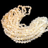 Natural Chalcedony Round 7mm Faceted Drilled Beads | VS Clarity | 16 inch Loose Strand Jewelry Making