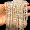 Natural Chalcedony Round 7mm Faceted Drilled Beads | VS Clarity | 16 inch Loose Strand Jewelry Making